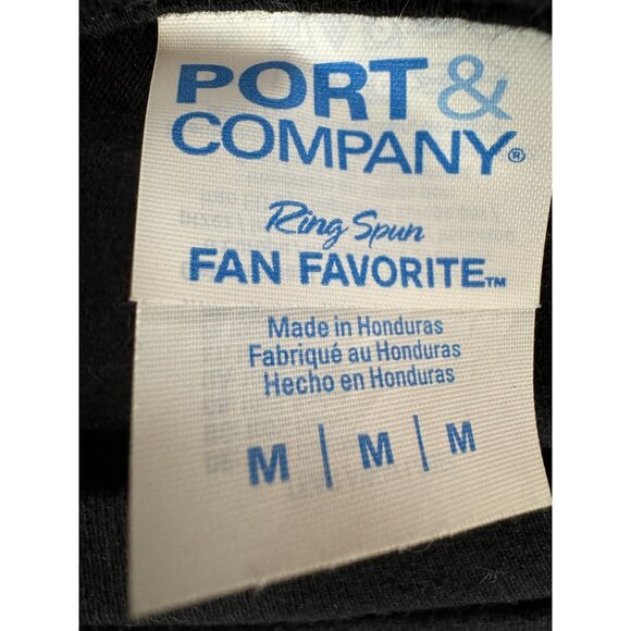 Christmas Chihuahua Stocking T-Shirt Port & Company Medium 100% Cotton Black - Picture 4 of 16